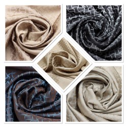 Aika V-3 Wholesale Jacquard Background Curtain Fabrics Living Room and Bedroom Curtains 5 Models 100% Polyester