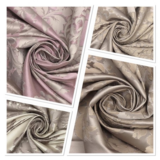 60091 V-2001 Wholesale Dobby Woven Background Curtain Fabrics Living Room and Bedroom Curtains 4 Models 100% Polyester