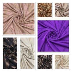 D-5 V-1 Wholesale Jacquard Background Curtain Fabrics Living Room and Bedroom Curtains 8 Models 100% Polyester