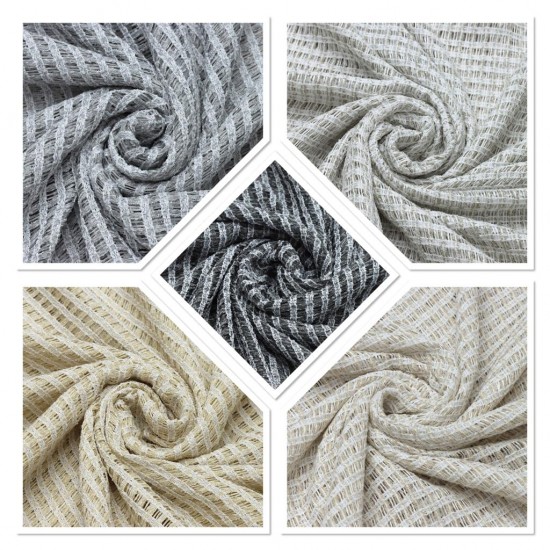 Hugo V--A01 Wholesale Knitted Tulle Curtain Fabrics Living Room and Bedroom Curtains 5 Models 100% Polyester