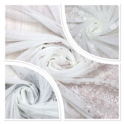 London V--2 Wholesale Transparent Tulle Curtain Fabrics Living Room and Bedroom Curtains 3 Models 100% Polyester