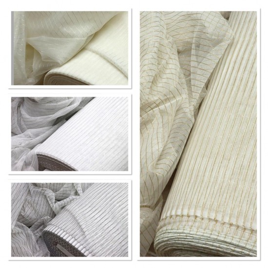 Samira V-1 Wholesale Decorative Tulle Curtain Fabrics Living Room and Bedroom Curtains 4 Models 100% Polyester