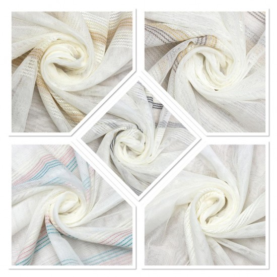 Surabaya V-8 Wholesale Transparent Tulle Curtain Fabrics Living Room and Bedroom Curtains 5 Models 100% Polyester