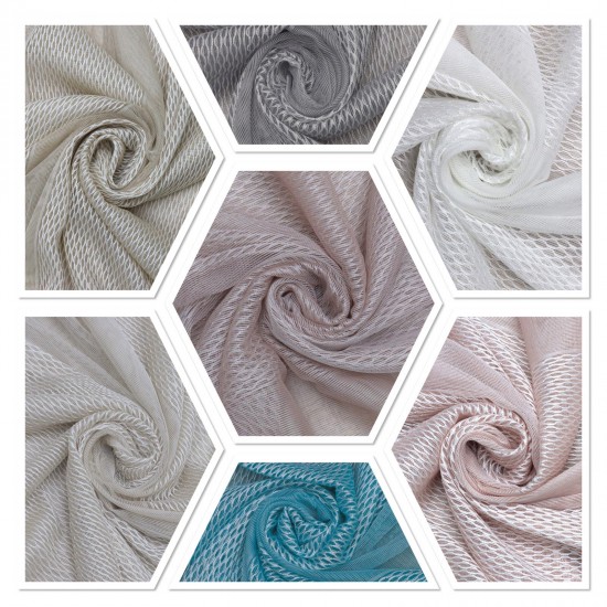 Talisca V-306 Wholesale Transparent Tulle Curtain Fabrics Living Room and Bedroom Curtains 8 Models 100% Polyester