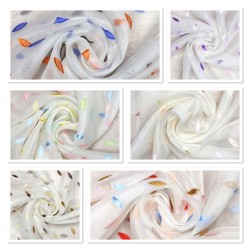 Andre V--2 Wholesale Transparent Tulle Curtain Fabrics Living Room and Bedroom Curtains 7 Models 100% Polyester