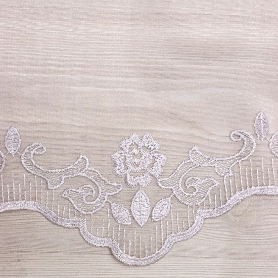 1161 V--5 Wholesale Embroidery  Tulle Curtain Fabrics Living Room and Bedroom Curtains 2 Models 100% Polyester