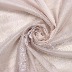 1161 V--5 Wholesale Embroidery  Tulle Curtain Fabrics Living Room and Bedroom Curtains 2 Models 100% Polyester