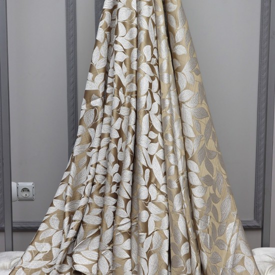  171409  Wholesale Jacquard Background Curtain Fabrics Living Room and Bedroom Curtains  100% Polyester