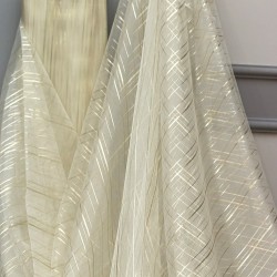 Action V-10 Wholesale Striped Tulle Curtain Fabrics Living Room and Bedroom Curtains 6 Models 100% Polyester