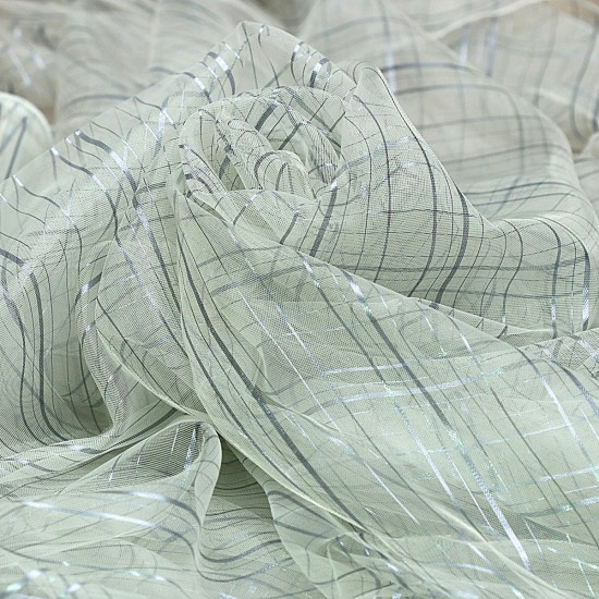 Action V-2 Wholesale Striped Tulle Curtain Fabrics Living Room and Bedroom Curtains 6 Models 100% Polyester