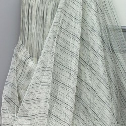 Action V-5 Wholesale Striped Tulle Curtain Fabrics Living Room and Bedroom Curtains 6 Models 100% Polyester