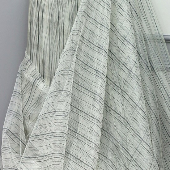 Action V-5 Wholesale Striped Tulle Curtain Fabrics Living Room and Bedroom Curtains 6 Models 100% Polyester