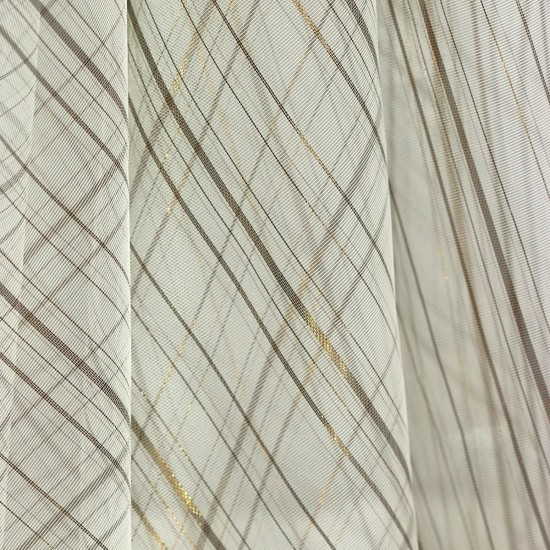 Action V-8 Wholesale Striped Tulle Curtain Fabrics Living Room and Bedroom Curtains 6 Models 100% Polyester