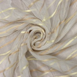 Asgard V--1 Wholesale Striped Transparent Tulle Curtain Fabrics Living Room and Bedroom Curtains 7 Models 100% Polyester