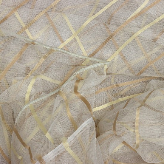 Asgard V--1 Wholesale Striped Transparent Tulle Curtain Fabrics Living Room and Bedroom Curtains 7 Models 100% Polyester