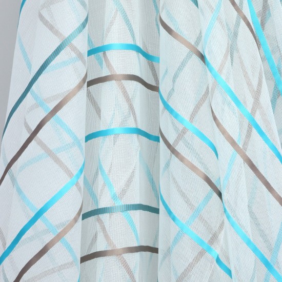 Asgard V-10 Wholesale Striped Transparent Tulle Curtain Fabrics Living Room and Bedroom Curtains 7 Models 100% Polyester