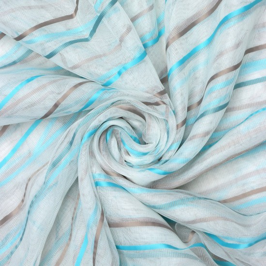 Asgard V-10 Wholesale Striped Transparent Tulle Curtain Fabrics Living Room and Bedroom Curtains 7 Models 100% Polyester