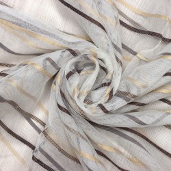 Asgard V-2 Wholesale Striped Transparent Tulle Curtain Fabrics Living Room and Bedroom Curtains 7 Models 100% Polyester