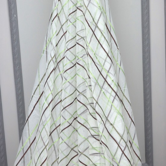 Asgard V-6 Wholesale Striped Transparent Tulle Curtain Fabrics Living Room and Bedroom Curtains 7 Models 100% Polyester