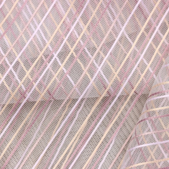 Sofia V-9 Wholesale Transparent Tulle Curtain Fabrics Living Room and Bedroom Curtains 4 Models 100% Polyester