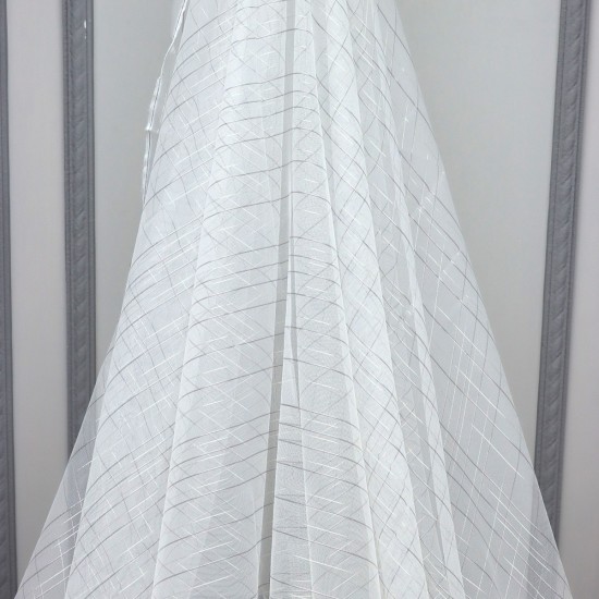27011 V--1 Wholesale Transparent Tulle Curtain Fabrics Living Room and Bedroom Curtains 2 Models 100% Polyester