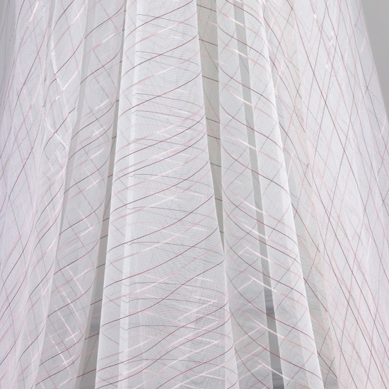 27011 V-3 Wholesale Transparent Tulle Curtain Fabrics Living Room and Bedroom Curtains 2 Models 100% Polyester
