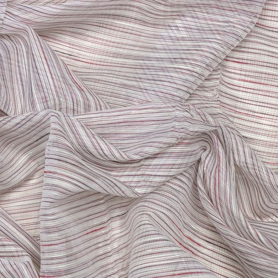 Loth V-2 Wholesale Striped Transparent Tulle Curtain Fabrics Living Room and Bedroom Curtains 5 Models 100% Polyester