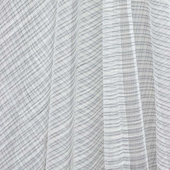 Loth V-3 Wholesale Striped Transparent Tulle Curtain Fabrics Living Room and Bedroom Curtains 5 Models 100% Polyester