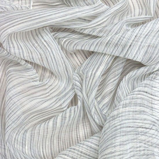 Loth V-3 Wholesale Striped Transparent Tulle Curtain Fabrics Living Room and Bedroom Curtains 5 Models 100% Polyester