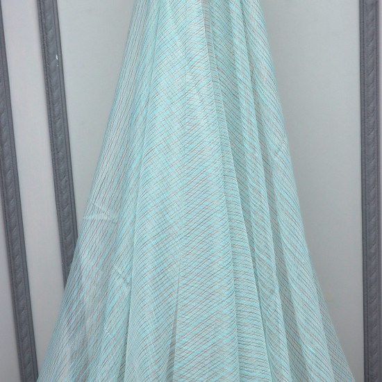 Loth V-4 Wholesale Striped Transparent Tulle Curtain Fabrics Living Room and Bedroom Curtains 5 Models 100% Polyester