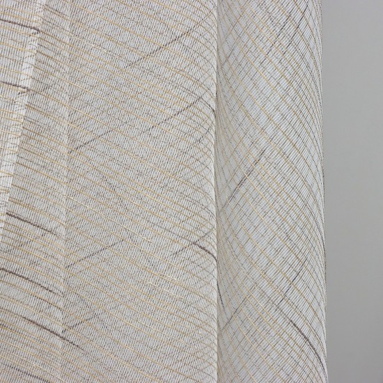 Charlie V--1 Wholesale Striped Transparent Tulle Curtain Fabrics Living Room and Bedroom Curtains 6 Models 100% Polyester