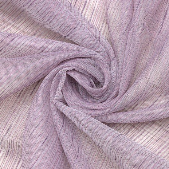 Charlie V-2 Wholesale Striped Transparent Tulle Curtain Fabrics Living Room and Bedroom Curtains 6 Models 100% Polyester