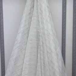 Charlie V-4 Wholesale Striped Transparent Tulle Curtain Fabrics Living Room and Bedroom Curtains 6 Models 100% Polyester