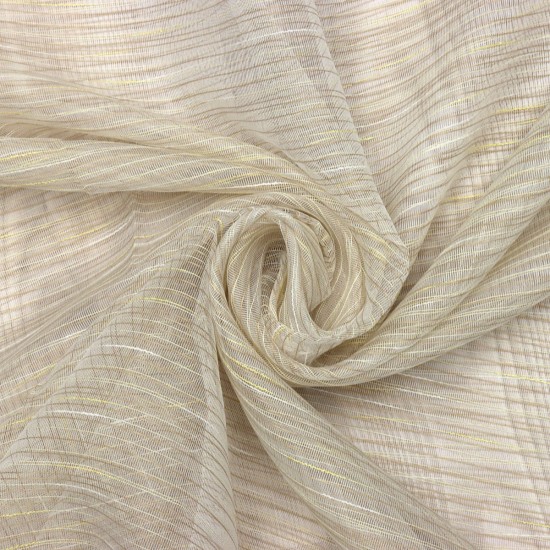 Charlie V-6 Wholesale Striped Transparent Tulle Curtain Fabrics Living Room and Bedroom Curtains 6 Models 100% Polyester