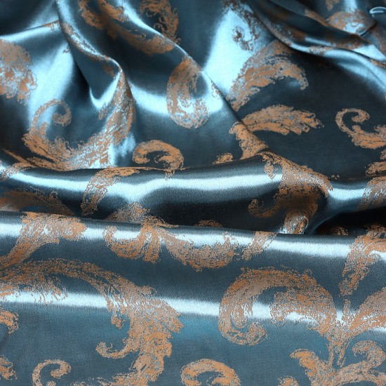 Anariel V-206 Wholesale Patterned Satin Background Curtain Fabrics Living Room and Bedroom Curtains 4 Models 100% Polyester