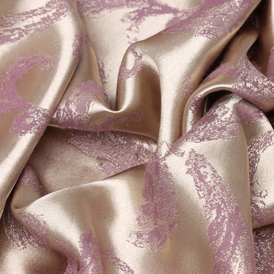 Anariel V-738 Wholesale Patterned Satin Background Curtain Fabrics Living Room and Bedroom Curtains 4 Models 100% Polyester