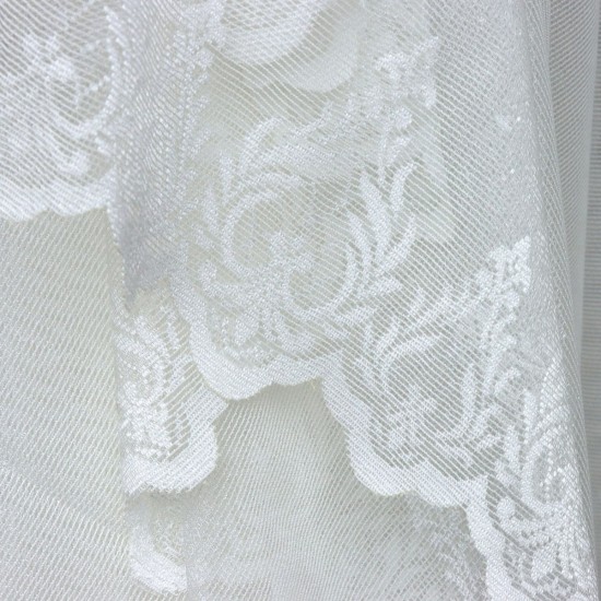 Nina Wholesale Raschel Plain Knitted Tulle Curtain Fabrics Living Room and Bedroom Curtains 100% Polyester