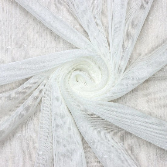 Nina Wholesale Raschel Plain Knitted Tulle Curtain Fabrics Living Room and Bedroom Curtains 100% Polyester