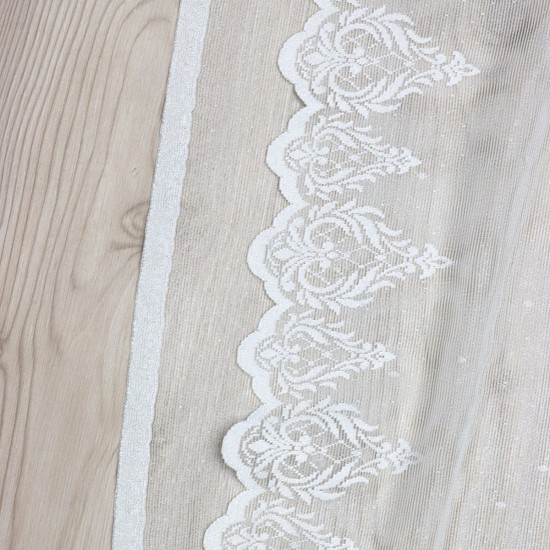 Nina Wholesale Raschel Plain Knitted Tulle Curtain Fabrics Living Room and Bedroom Curtains 100% Polyester