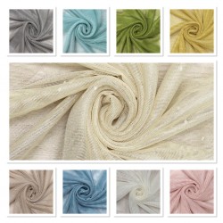 Kate V--L-1809 Wholesale Raschel Plain Knitted Tulle Curtain Fabrics Living Room and Bedroom Curtains 9 Models 100% Polyester