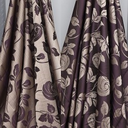 5553 V-3 Wholesale Jacquard Background Curtain Fabrics Living Room and Bedroom Curtains 4 Models 100% Polyester