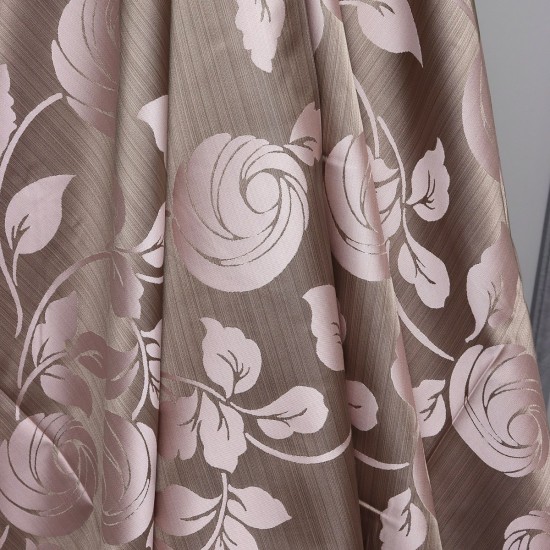 5553 V-4 Wholesale Jacquard Background Curtain Fabrics Living Room and Bedroom Curtains 4 Models 100% Polyester