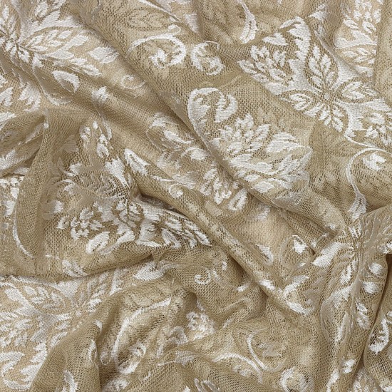 6988 V-L-11447 Wholesale Raschel Plain Knitted Tulle Curtain Fabrics Living Room and Bedroom Curtains 3 Models 100% Polyester