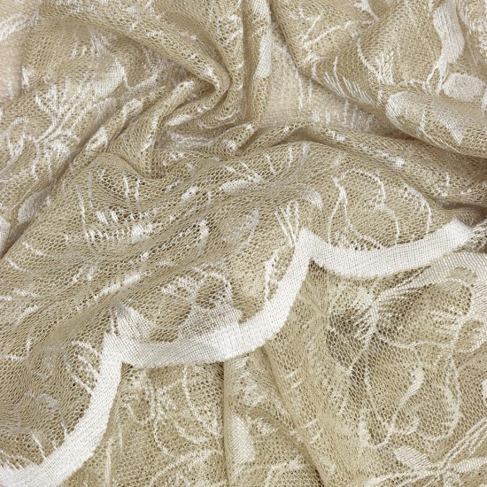 Helga L-11448 Wholesale Raschel Plain Knitted Tulle Curtain Fabrics Living Room and Bedroom Curtains 2 Models 100% Polyester