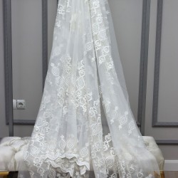 7016 Wholesale Brode Tulle Curtain Fabrics Living Room and Bedroom Curtains  100% Polyester