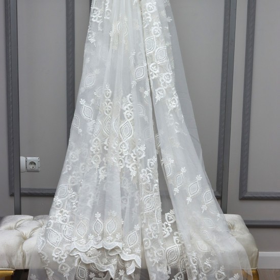 7016 Wholesale Brode Tulle Curtain Fabrics Living Room and Bedroom Curtains  100% Polyester