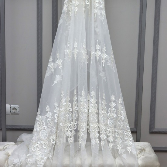 75095  Wholesale Brode Tulle Curtain Fabrics Living Room and Bedroom Curtains  100% Polyester