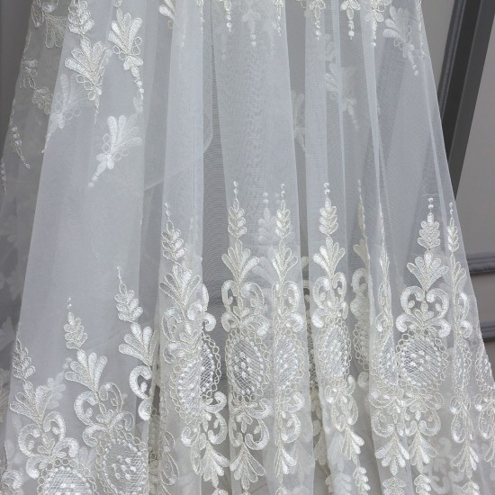 75095  Wholesale Brode Tulle Curtain Fabrics Living Room and Bedroom Curtains  100% Polyester