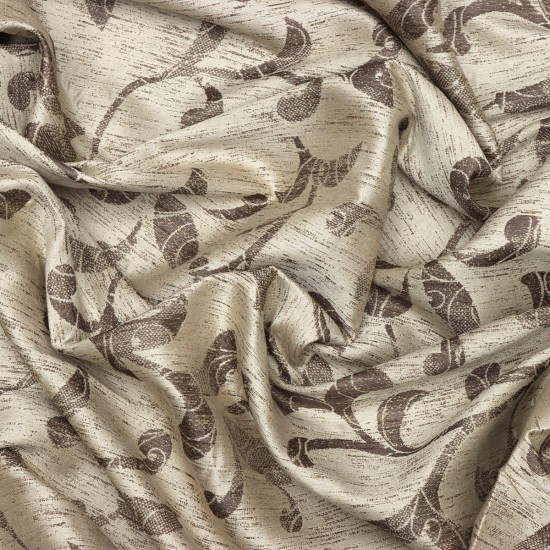 Ethan V-3004 Wholesale Patterned Satin Background Curtain Fabrics Living Room and Bedroom Curtains 5 Models 100% Polyester