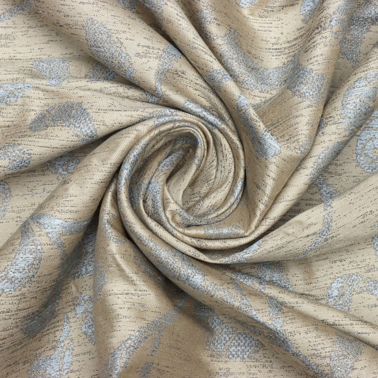 Ethan V-3008 Wholesale Patterned Satin Background Curtain Fabrics Living Room and Bedroom Curtains 5 Models 100% Polyester